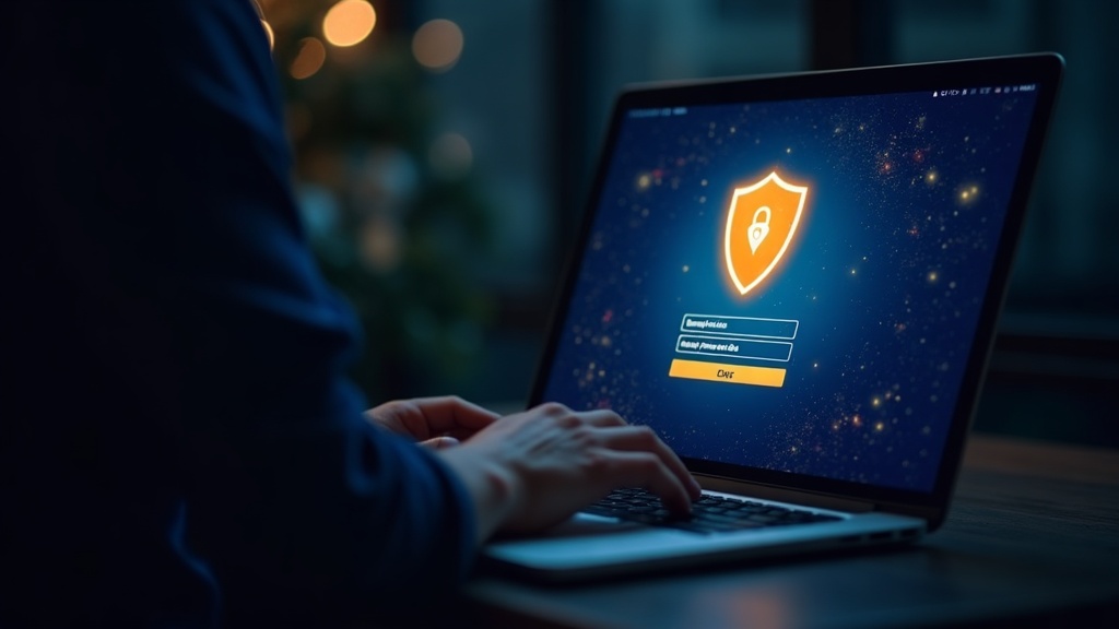 Compte Gamblezen protégé par un mot de passe et un écran de sécurité sombre
